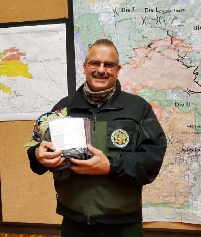 5-Year-Old Carver Of Oregon Donated His Baby Yoda To The Team So Everyone Working The Fire "Won't Get Lonely."  Thanks, Carver