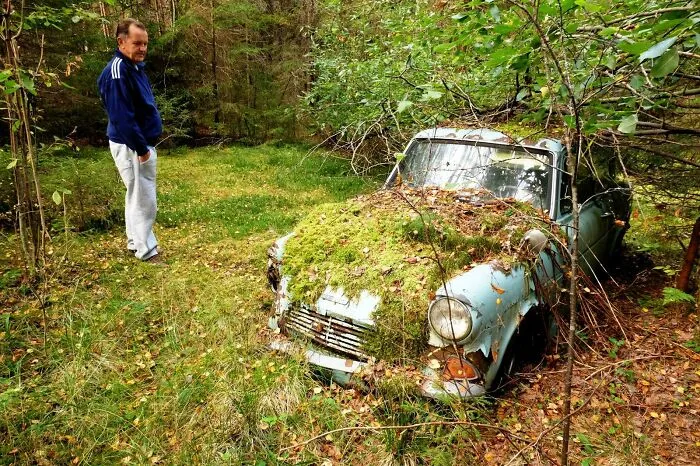 Took My Dad To See If His First Car Was Still Where He Left It When Its Engine Seized - 40 Years Ago. It Was