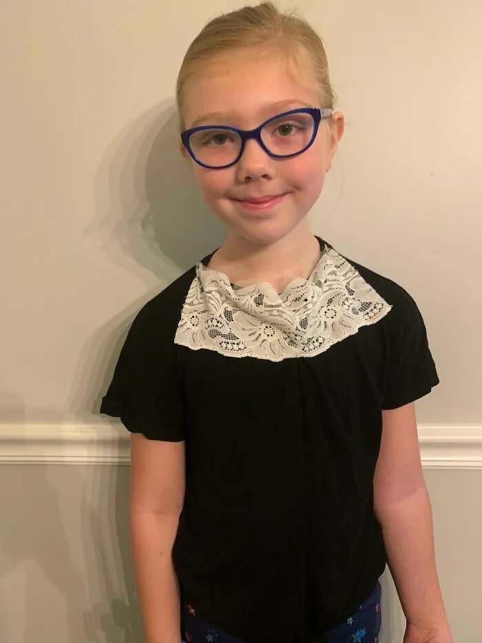 Today Is Superhero Day At School. My Daughter Chose To Go As RBG
