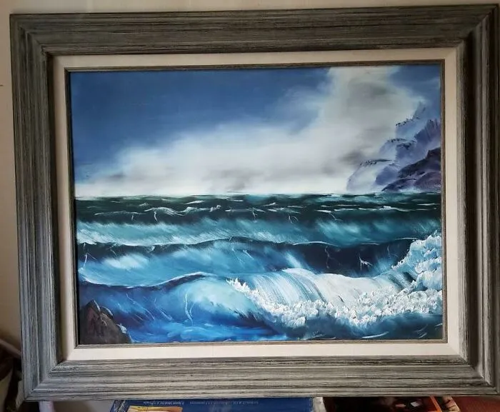 Mi padre se retiró con 70 años. Era adicto al trabajo y me preocupaba cómo lo llevaría, pero dijo que se dedicaría al arte de nuevo. Me ha regalado esto