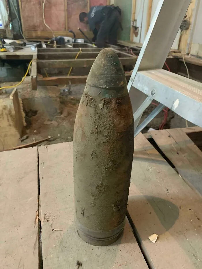 Found This While Renovating. Any Idea? Bomb Squad On The Way. Montreal, Qc