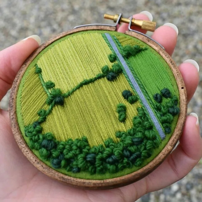 35 Of The Most Beautiful Pieces Of Aerial Embroidery Showing Off British Nature