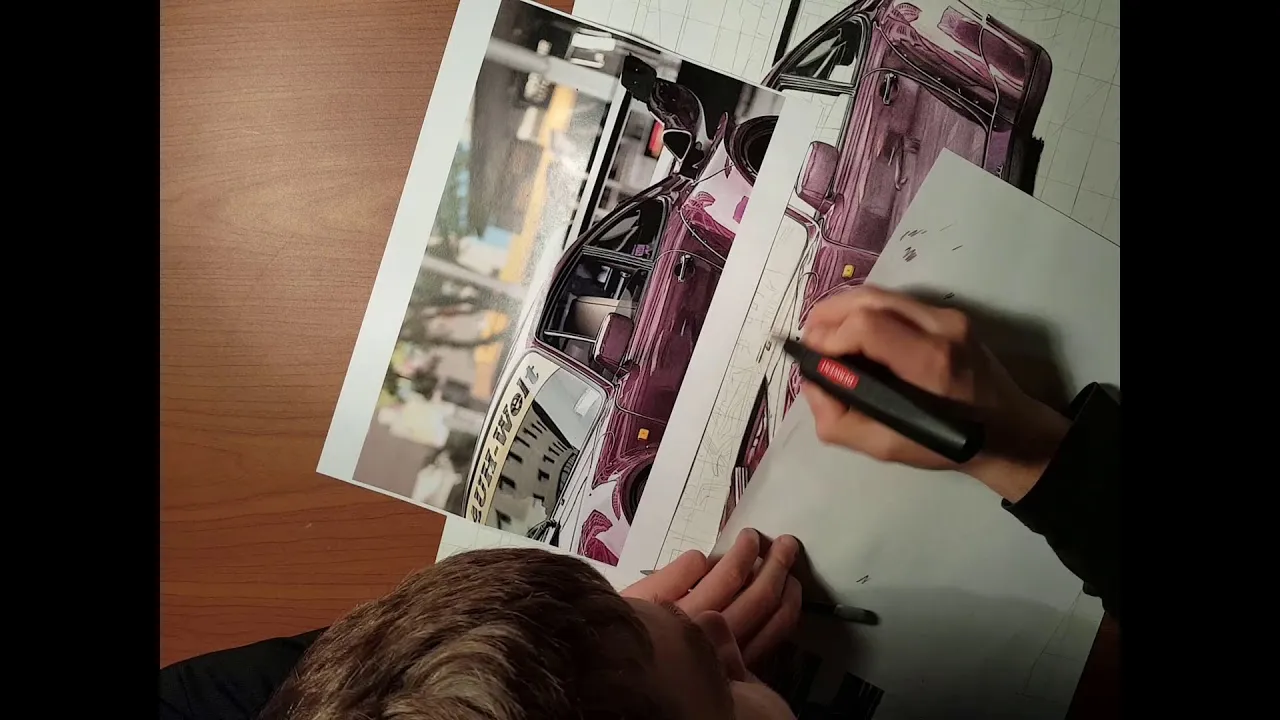 Porsche 911 Rwb Speed Drawing