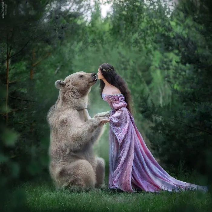 Russian Brown Bear Who Was Abandoned As A Cub And Raised By Humans Has Now Started A Modeling Career (35 Pics)