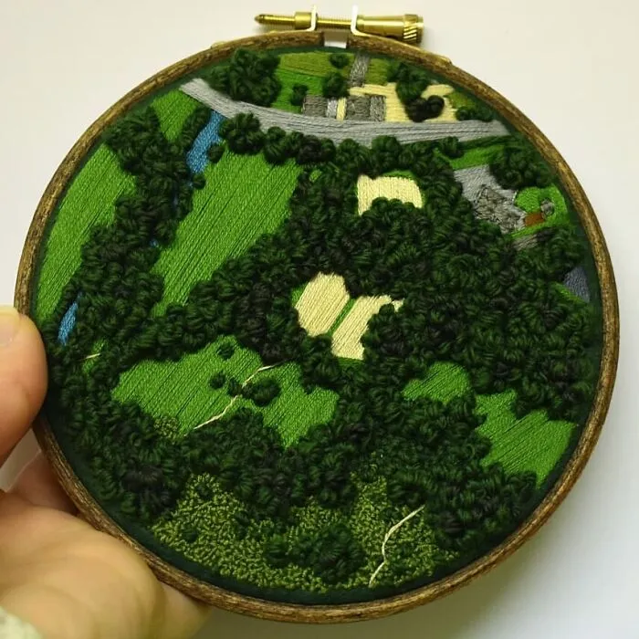 35 Of The Most Beautiful Pieces Of Aerial Embroidery Showing Off British Nature