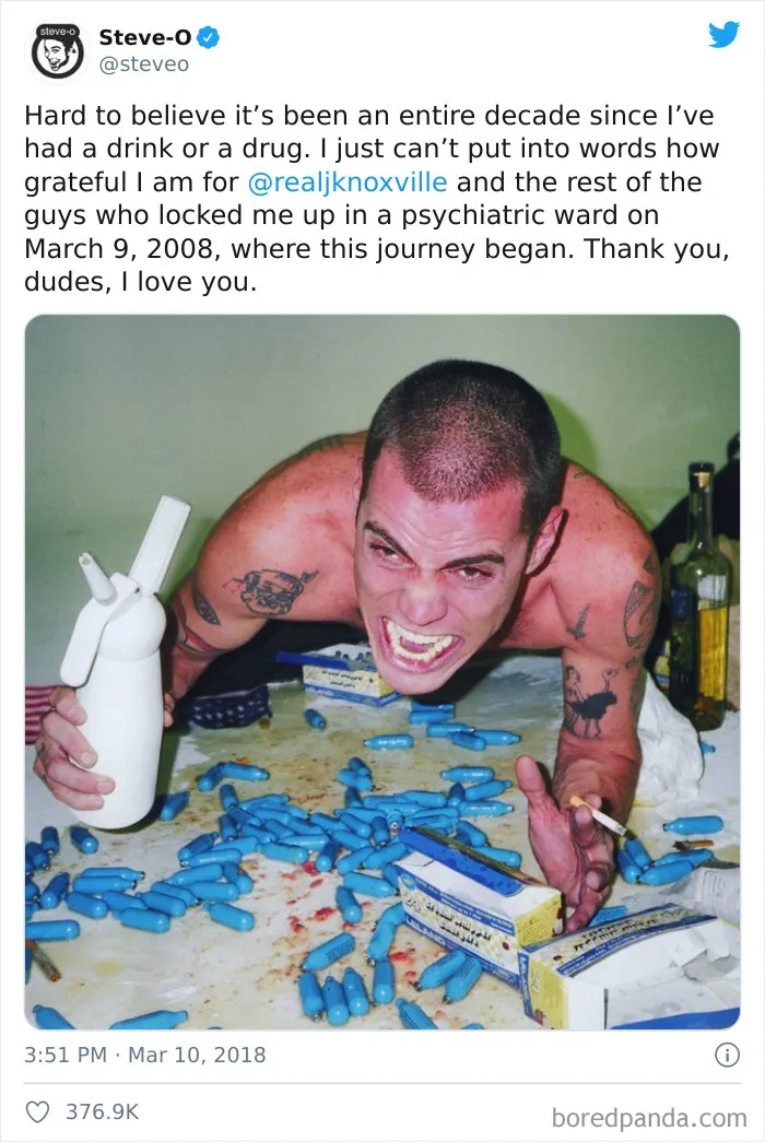 Addiction Is An Ugly Bitch. It's Nice To See When People Come Through To The Other Side