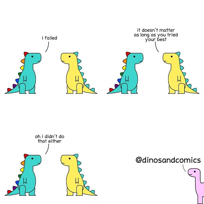 Explore Mental Health and Life Through Honest Dinosaur Comic Strips