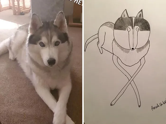Man Who's Never Drawn In His Life Does Crappy Pet Portraits For Charity And Raises Over £13.6k (30 New Pics)