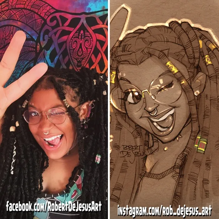 Artist Takes Pictures Strangers Send Him And Creates Cartoon Characters (30 New Pics)