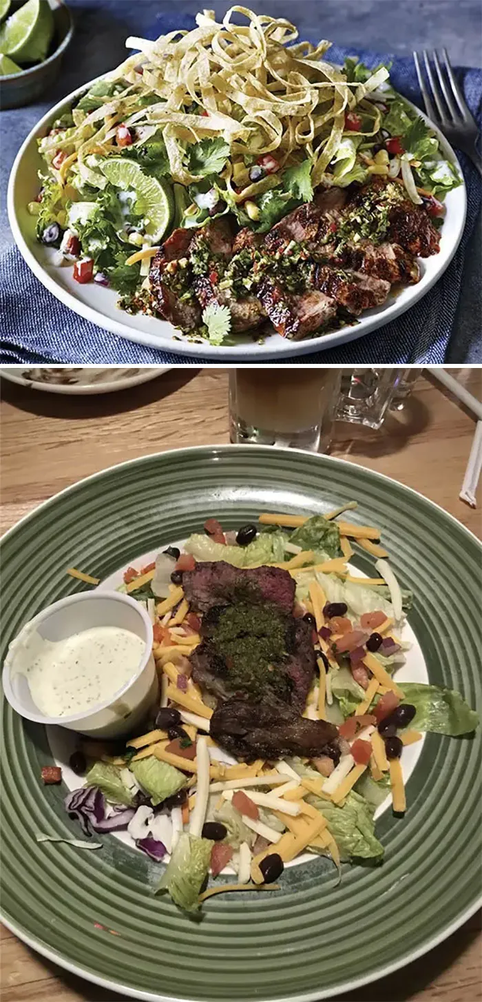 Ensalada con filete de ternera