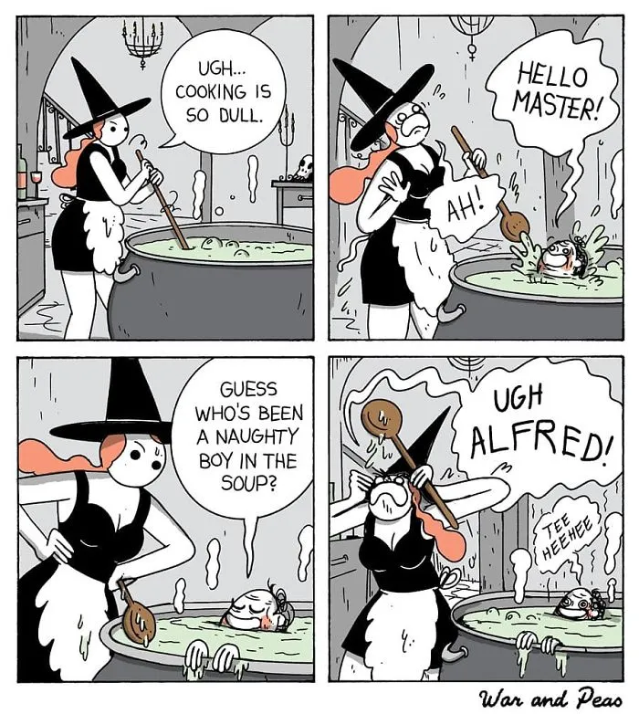 45 Humorous Comics With Unexpected Plot Twists By War And Peas (New Comics)