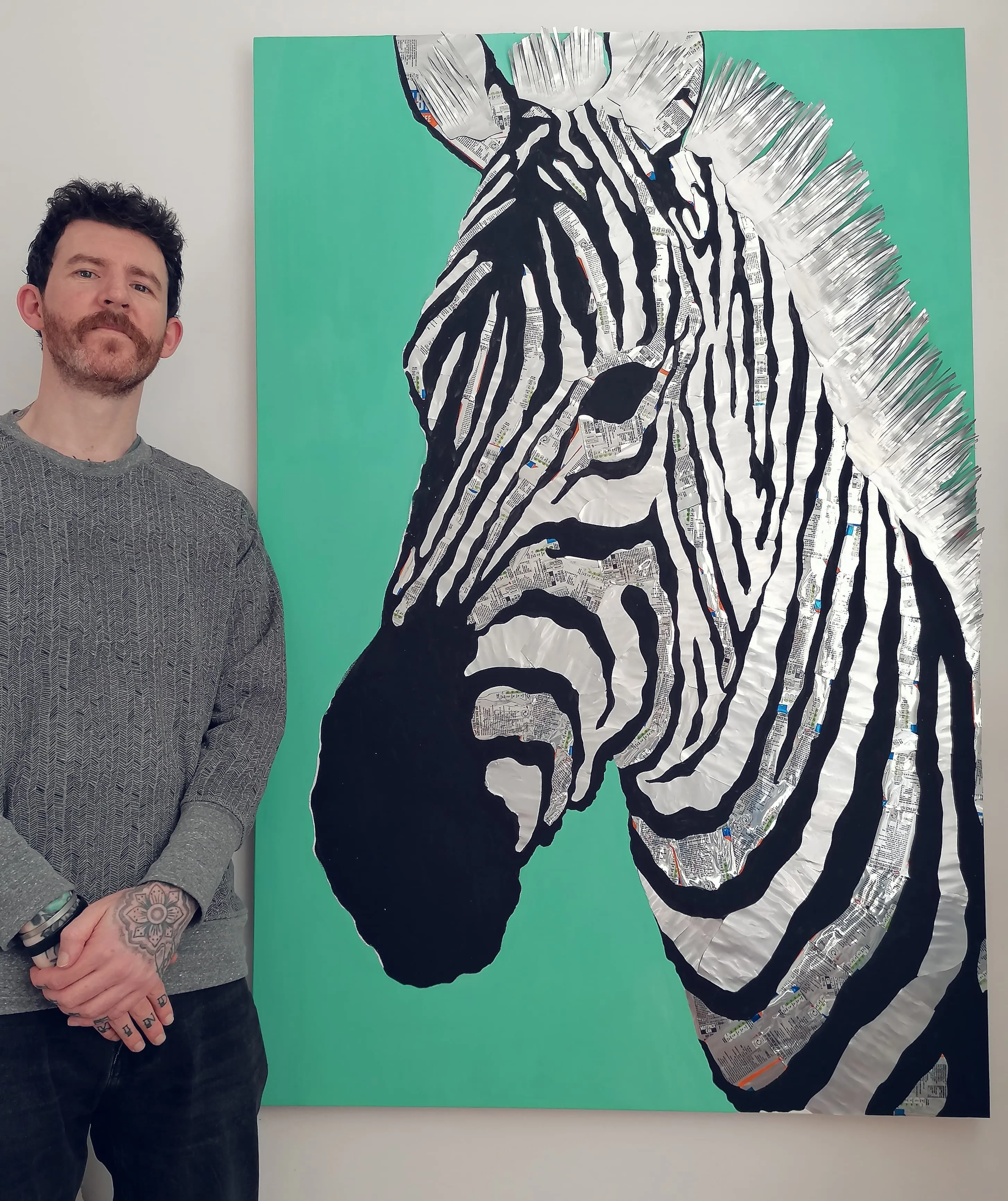 Scottish Artist Making Work From Aluminium  Drink Cans