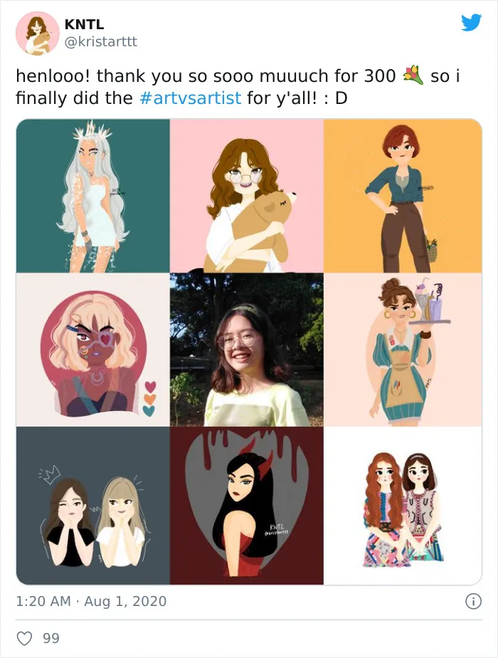 45 Of The Best Responses To The "Art Vs. Artist" Challenge