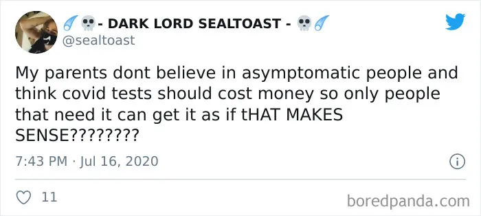 34 Tweets By Kids Who Don't Know How To Deal With Covidiot Parents