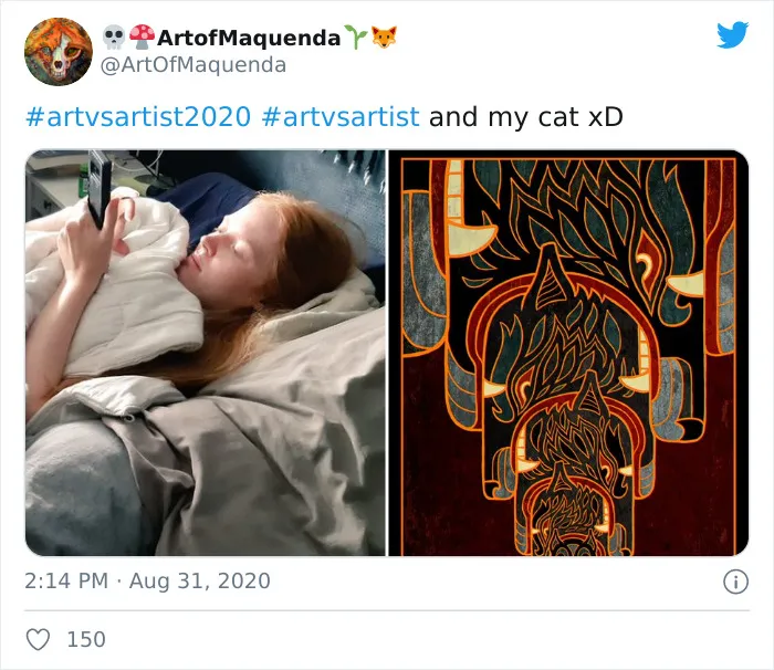 45 Of The Best Responses To The "Art Vs. Artist" Challenge