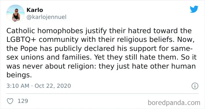 37 Of The Best Reactions To Pope Francis Endorsing Civil Unions For Same-Sex Couples