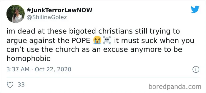 37 Of The Best Reactions To Pope Francis Endorsing Civil Unions For Same-Sex Couples
