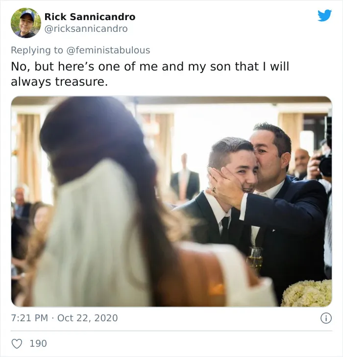 Los trolls dicen que esta foto de Joe Biden con su hijo no es apropiada, y la gente responde con fotos similarles para demostrar que no es así