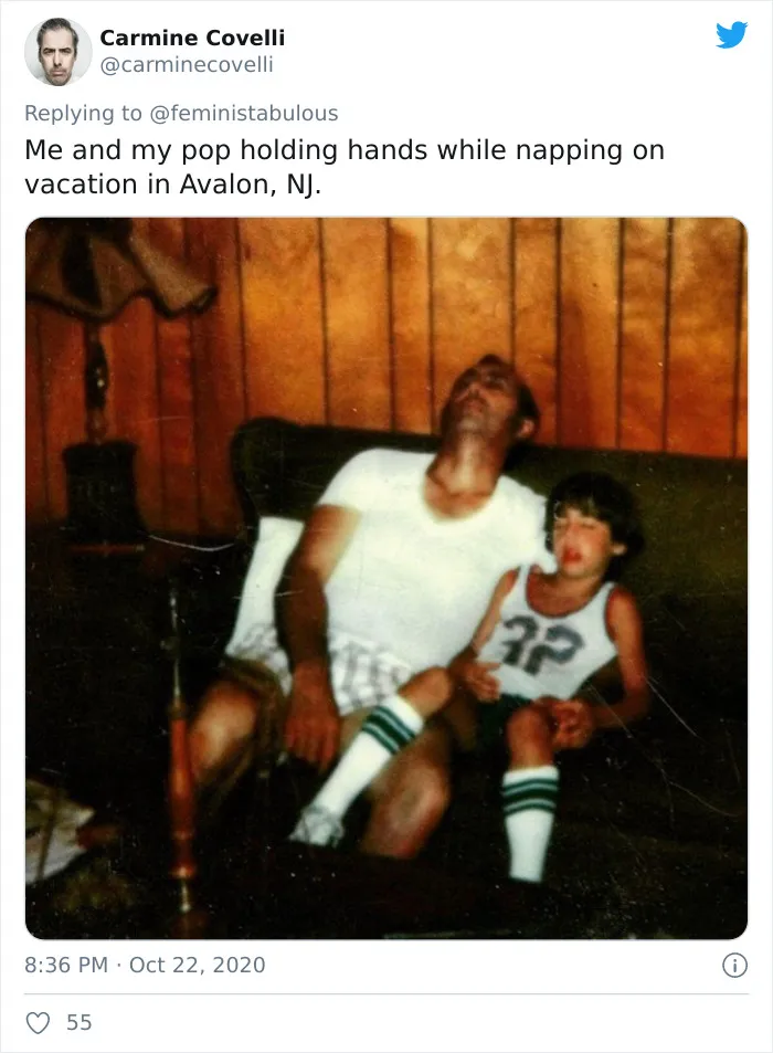 Los trolls dicen que esta foto de Joe Biden con su hijo no es apropiada, y la gente responde con fotos similarles para demostrar que no es así
