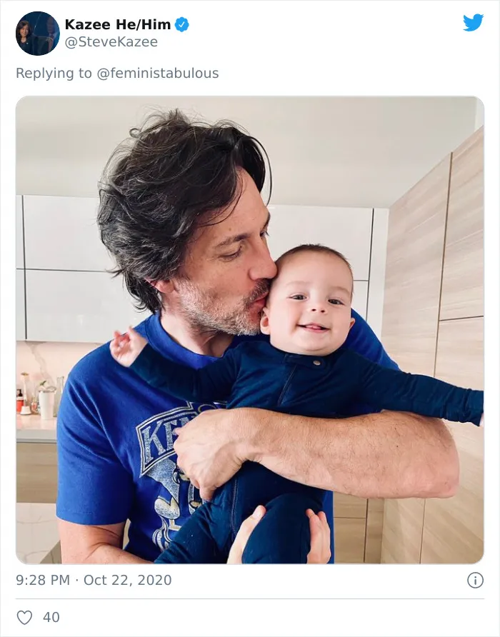 Los trolls dicen que esta foto de Joe Biden con su hijo no es apropiada, y la gente responde con fotos similarles para demostrar que no es así
