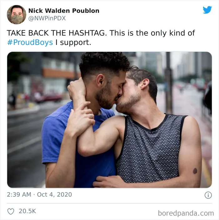 White Supremacist Group Makes The #ProudBoys Hashtag A Thing, The Gay Community Hijacks It
