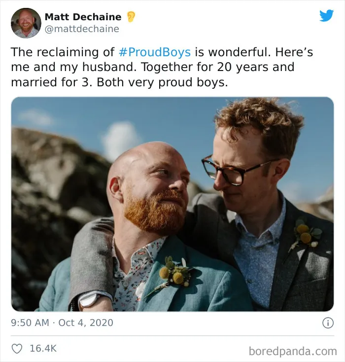 White Supremacist Group Makes The #ProudBoys Hashtag A Thing, The Gay Community Hijacks It