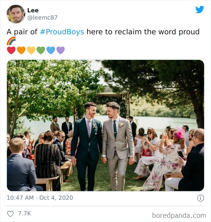 White Supremacist Group Makes The #ProudBoys Hashtag A Thing, The Gay Community Hijacks It