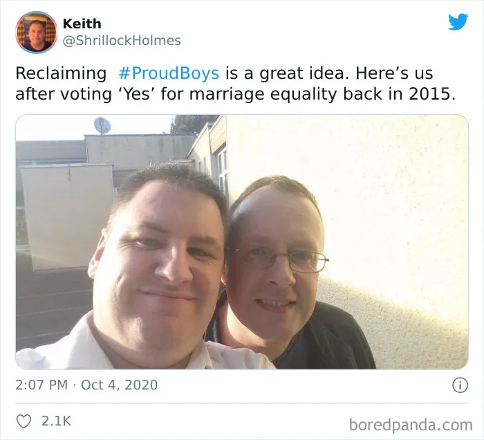 White Supremacist Group Makes The #ProudBoys Hashtag A Thing, The Gay Community Hijacks It