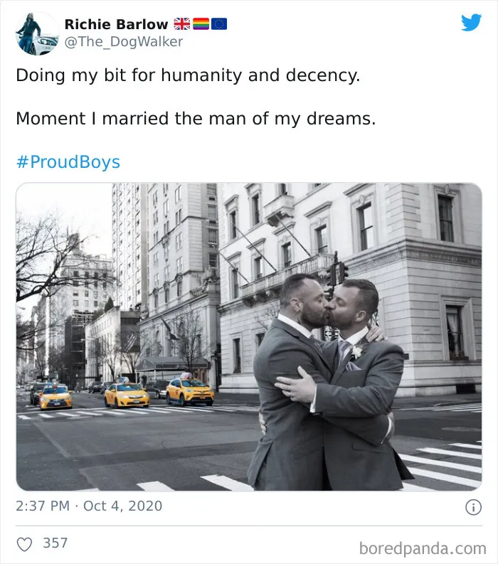 White Supremacist Group Makes The #ProudBoys Hashtag A Thing, The Gay Community Hijacks It
