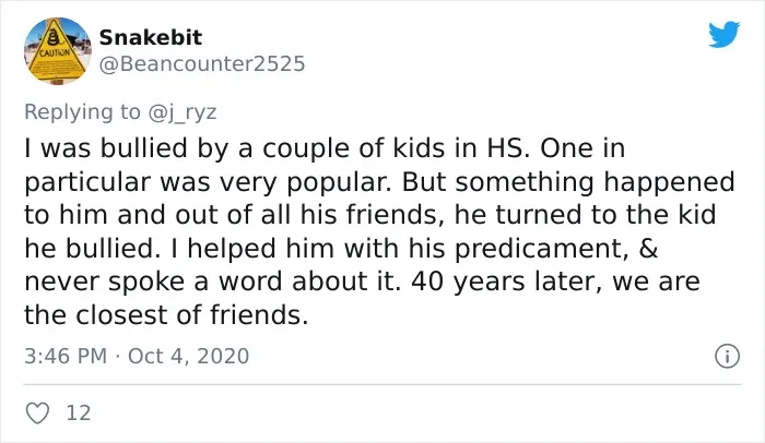 24 People Share Their Bully Stories After This Guy Tweeted How He Was Introduced As ‘The Only Kid Who Didn’t Bully Me’