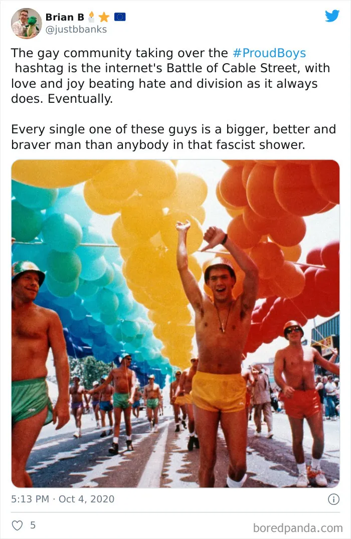 White Supremacist Group Makes The #ProudBoys Hashtag A Thing, The Gay Community Hijacks It