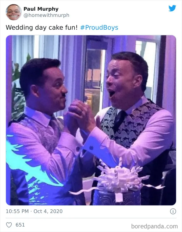 White Supremacist Group Makes The #ProudBoys Hashtag A Thing, The Gay Community Hijacks It