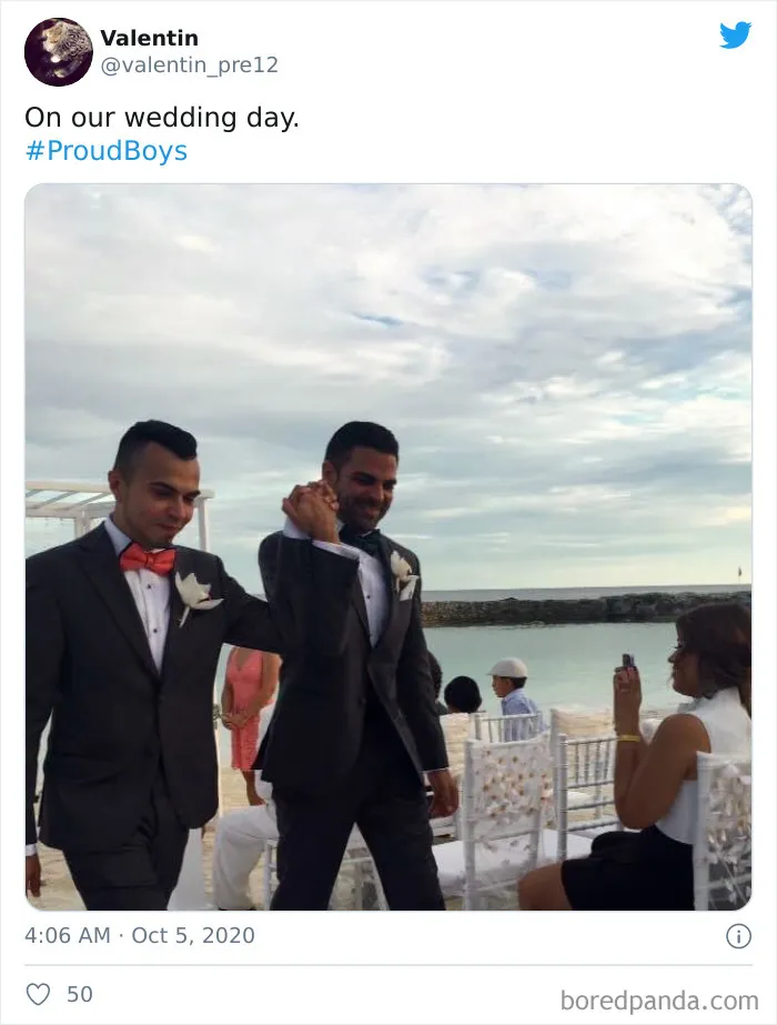 White Supremacist Group Makes The #ProudBoys Hashtag A Thing, The Gay Community Hijacks It