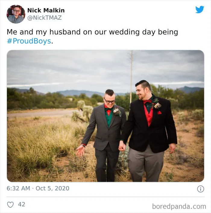 White Supremacist Group Makes The #ProudBoys Hashtag A Thing, The Gay Community Hijacks It