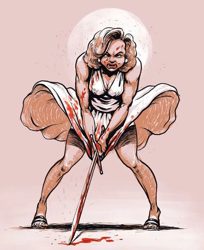 Las 40 ilustraciones de este artista ruso están llenas de humor negro y personajes inquietantes