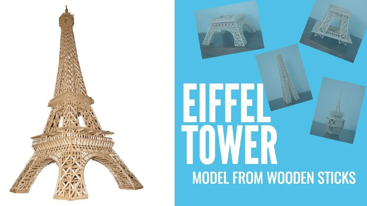 Eiffel Tower From Wooden Sticks
