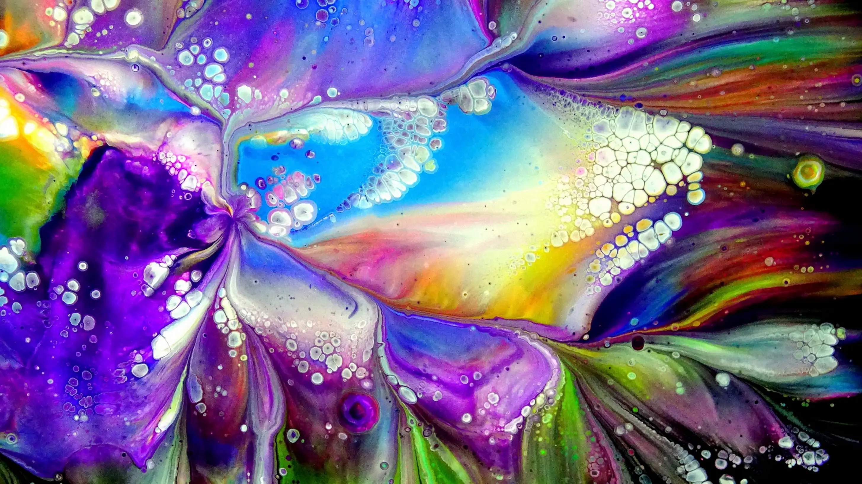 7 Amazing Acrylic Pour Flower Paintings / Acrylic Pouring Compilation / Fiona Art