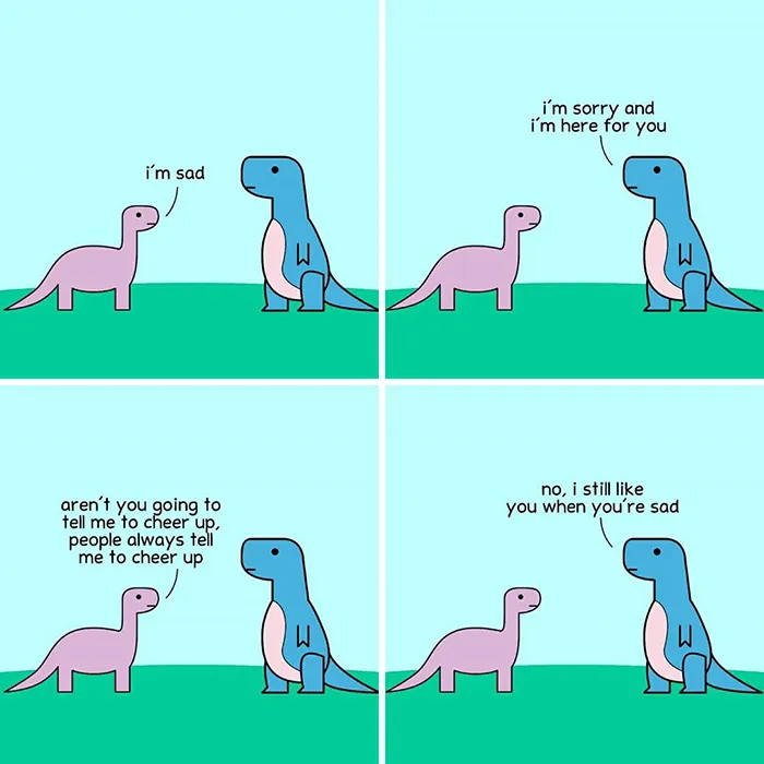 Explore Mental Health and Life Through Honest Dinosaur Comic Strips