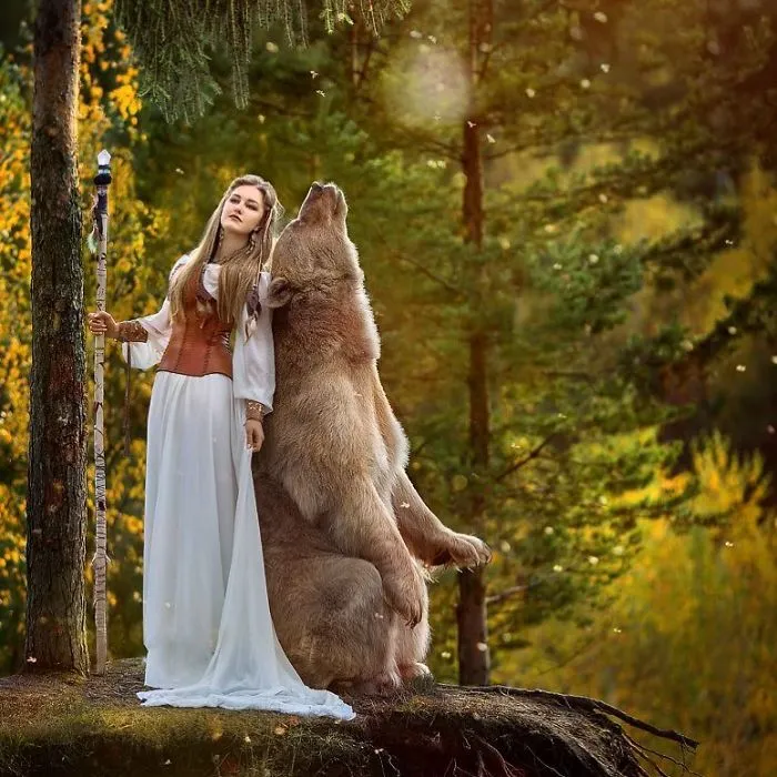 Russian Brown Bear Who Was Abandoned As A Cub And Raised By Humans Has Now Started A Modeling Career (35 Pics)