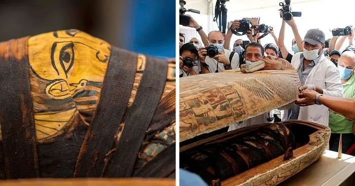 Egyptian Archaeologists Unseal A 2,500-Year-Old Sarcophagus And Cause The Internet To Freak Out