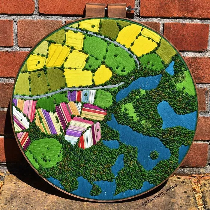 35 Of The Most Beautiful Pieces Of Aerial Embroidery Showing Off British Nature