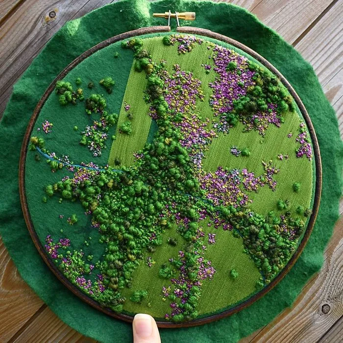 35 Of The Most Beautiful Pieces Of Aerial Embroidery Showing Off British Nature