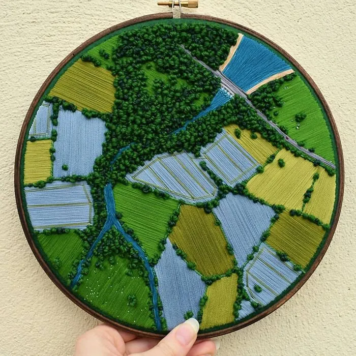 35 Of The Most Beautiful Pieces Of Aerial Embroidery Showing Off British Nature