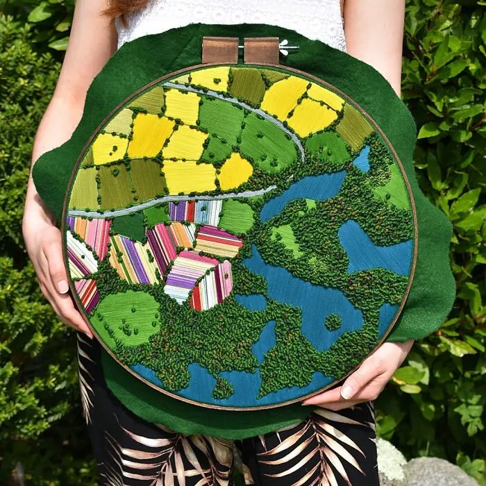 35 Of The Most Beautiful Pieces Of Aerial Embroidery Showing Off British Nature