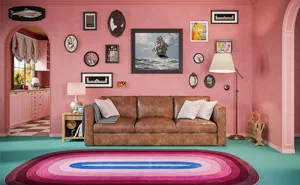 Here's What The Simpsons Interiors Would Look Like If Wes Anderson Created Them