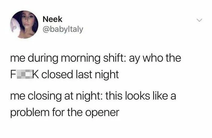 When You Both Open And Close Regularly