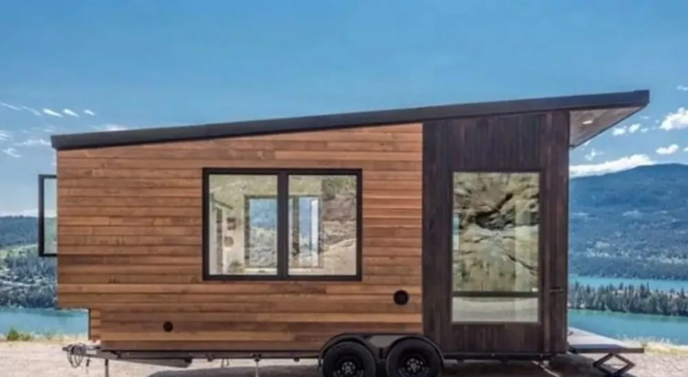 Gorgeous Tiny House With Fold Down Porch And A Bedroom On The Main Floor.