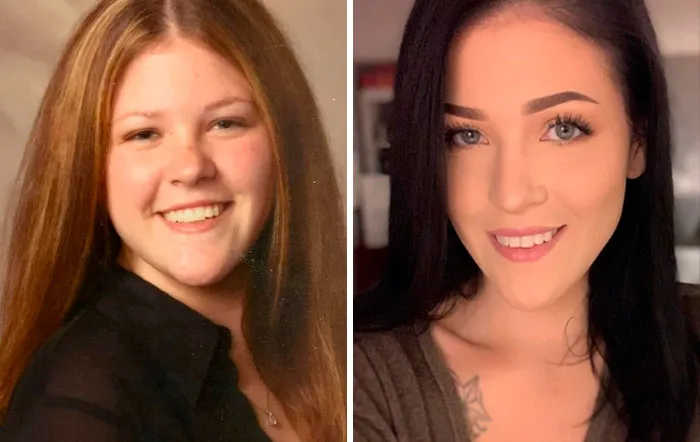 Age 17 On The Left, Age 34 On The Right