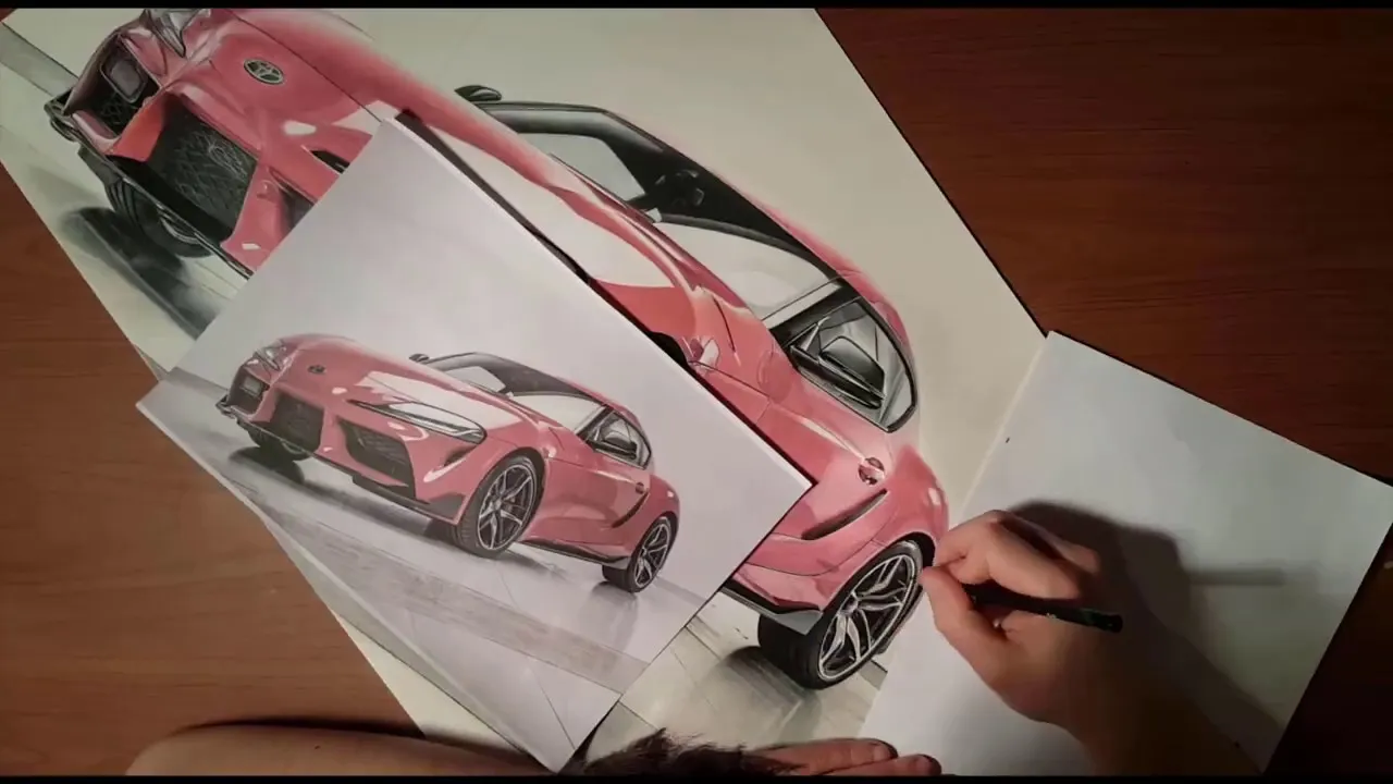Toyota Supra 2019 Speed Drawing By Sielukart