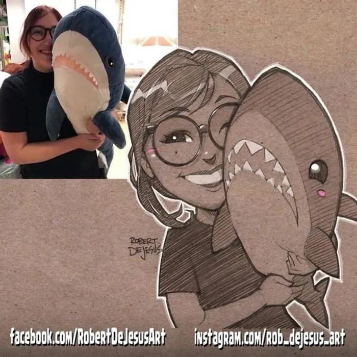 Artist Takes Pictures Strangers Send Him And Creates Cartoon Characters (30 New Pics)